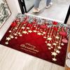 Рождественские придверные противоскользящие коврики, коврики для журнального столика, противоскользящие коврики для ванной и спальни, ковры и ковровые покрытия и украшения для семейной вечеринки