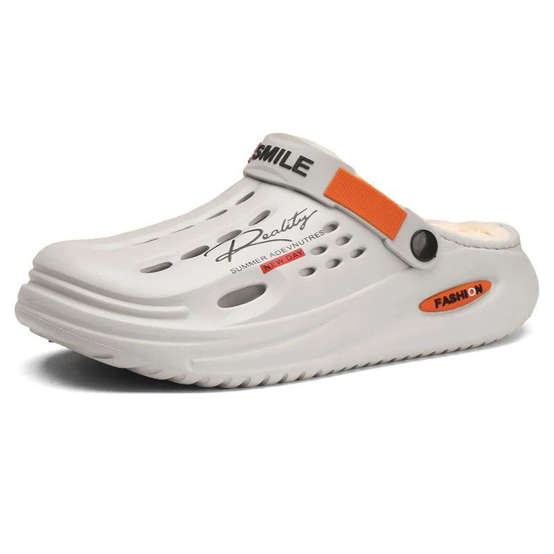 Модные мужские тапочки, зимние, бархатные, теплые, нескользящие, мужские, модные, универсальные, удобные, водонепроницаемые, повседневные тапочки