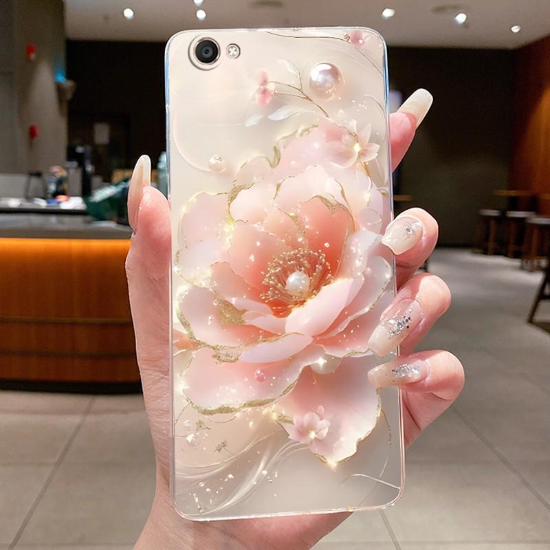 Case For Vivo Y55 Y55S Y55L Y55A 1603 1610 Back Cover Clear Luxury Butterfly Fashion Flowers Soft Silicone TPU Jelly Phone Case