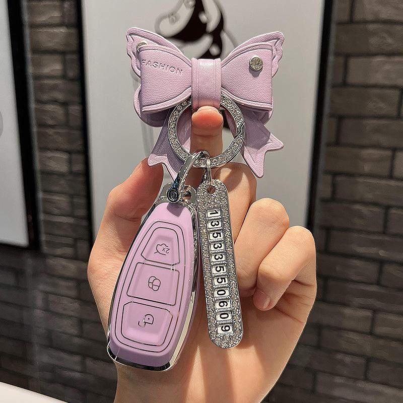 Подходит для чехла для ключей Ford Focus Mondeo Zhisheng Smart Car Key Case