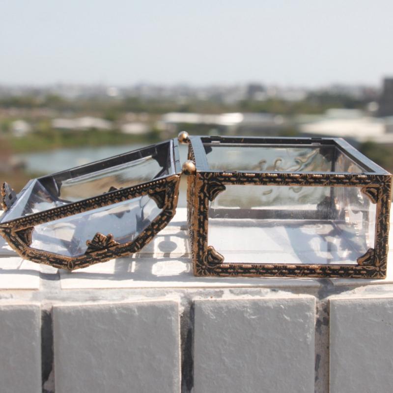 1Plastic Transparent Pirate Treasure Box Crystal Gem Jewelry Box Storage Organizer Chest Treasure for Jewelry Gem Trinket Box