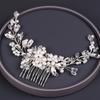 Flower Bridal Headpiece Zinc Zinc Alloy Rhinestone Hairpin Fashion Toothed Insert Comb  Bridesmaid