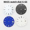 Циферблат NH35 28,5 мм циферблат Часы S циферблат зеленый Люминесцентный циферблат Подходит для механизма NH35 NH36 часовые аксессуары