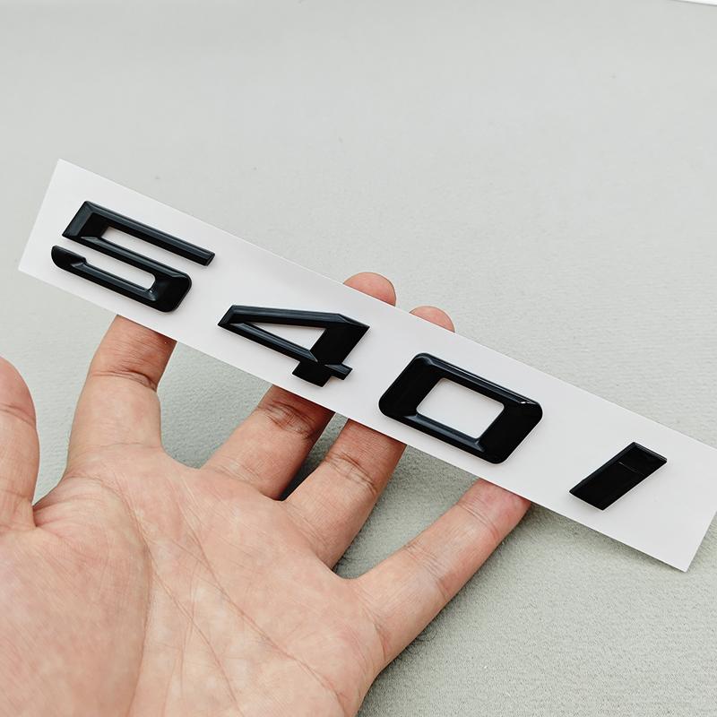 3D ABS Car Letters Logo 520i 530i 540i Rear Trunk Badge Sticker Decals For BMW 5 Series 520i 530i 540i G30 Auto Tail Marking
