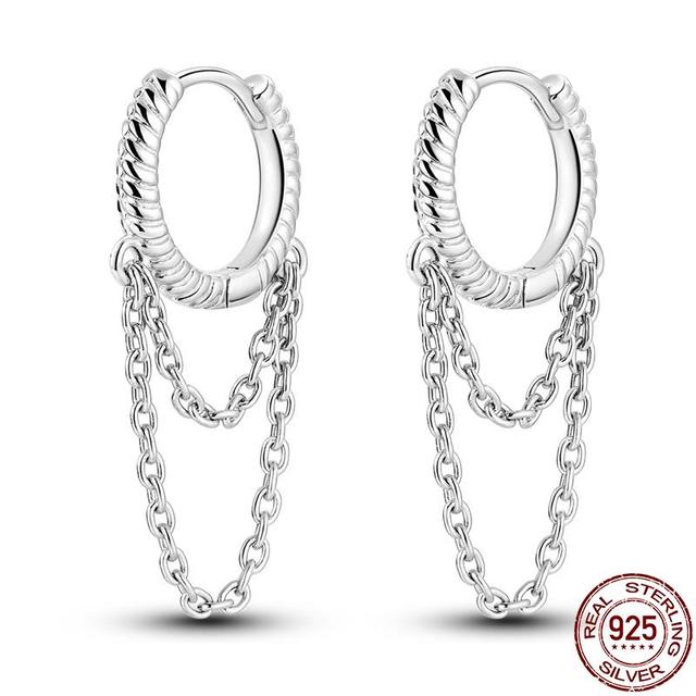 100% настоящие серьги из серебра 925 пробы, снежинка, циркон, в форме сердца, золото, розовое золото, циркон, ювелирные изделия, сверкающий кулон-обруч