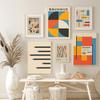 Баухауз линии квадратная геометрия современные абстрактные скандинавские настенные художественные постеры и принты холст картины для декора гостиной