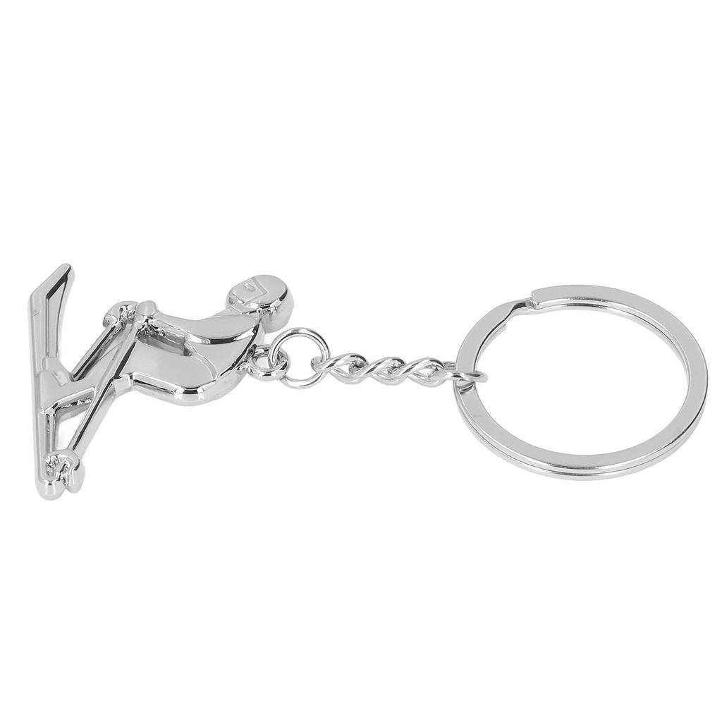 Metal Keychains Cute Shaped Fashionable Skiing Style Key Rings for Competition Souvenirs