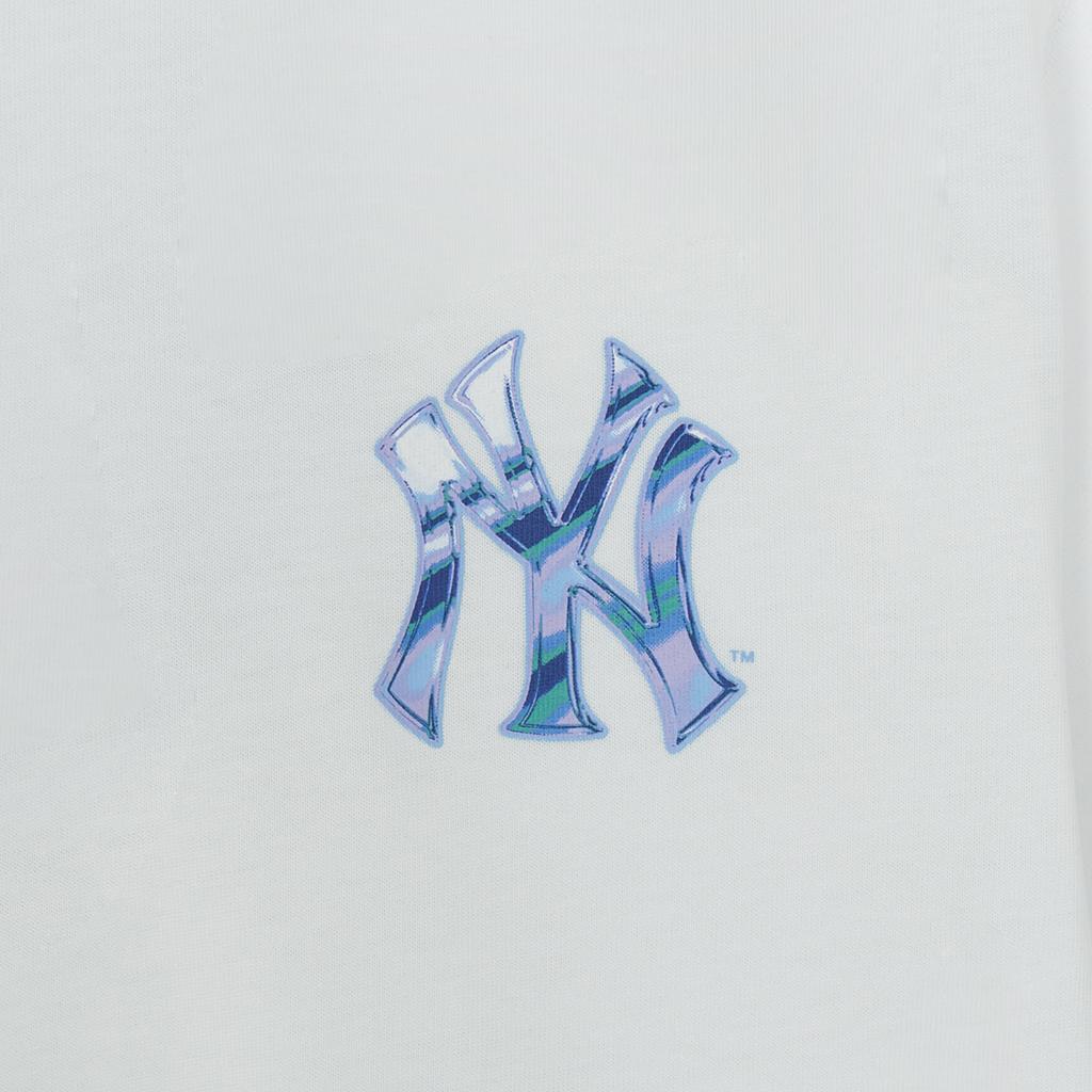 New MLB New York Yankees Basic Collection SS25 T Shirt Unisex White 3ATSB6353-50WHS
