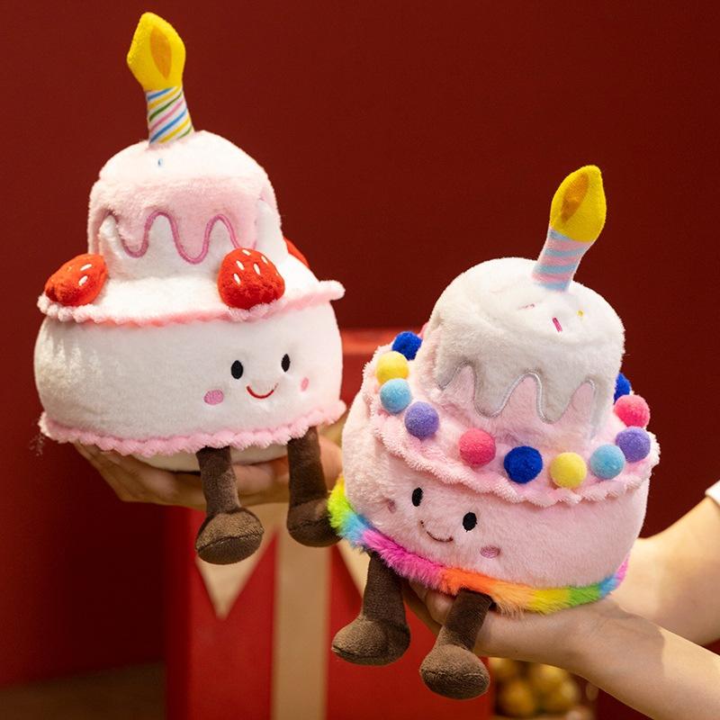 Cake Doll Singing Birthday Cake Plush Toy Creative Birthday Gift Cake Shop Decoration For Women