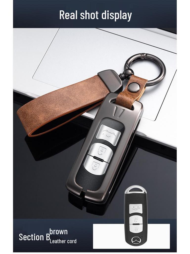 Mazda Key Cover for Models 3, Axela, CX4, Atenza, CX5, Ruiyi, CX30, and Next 6