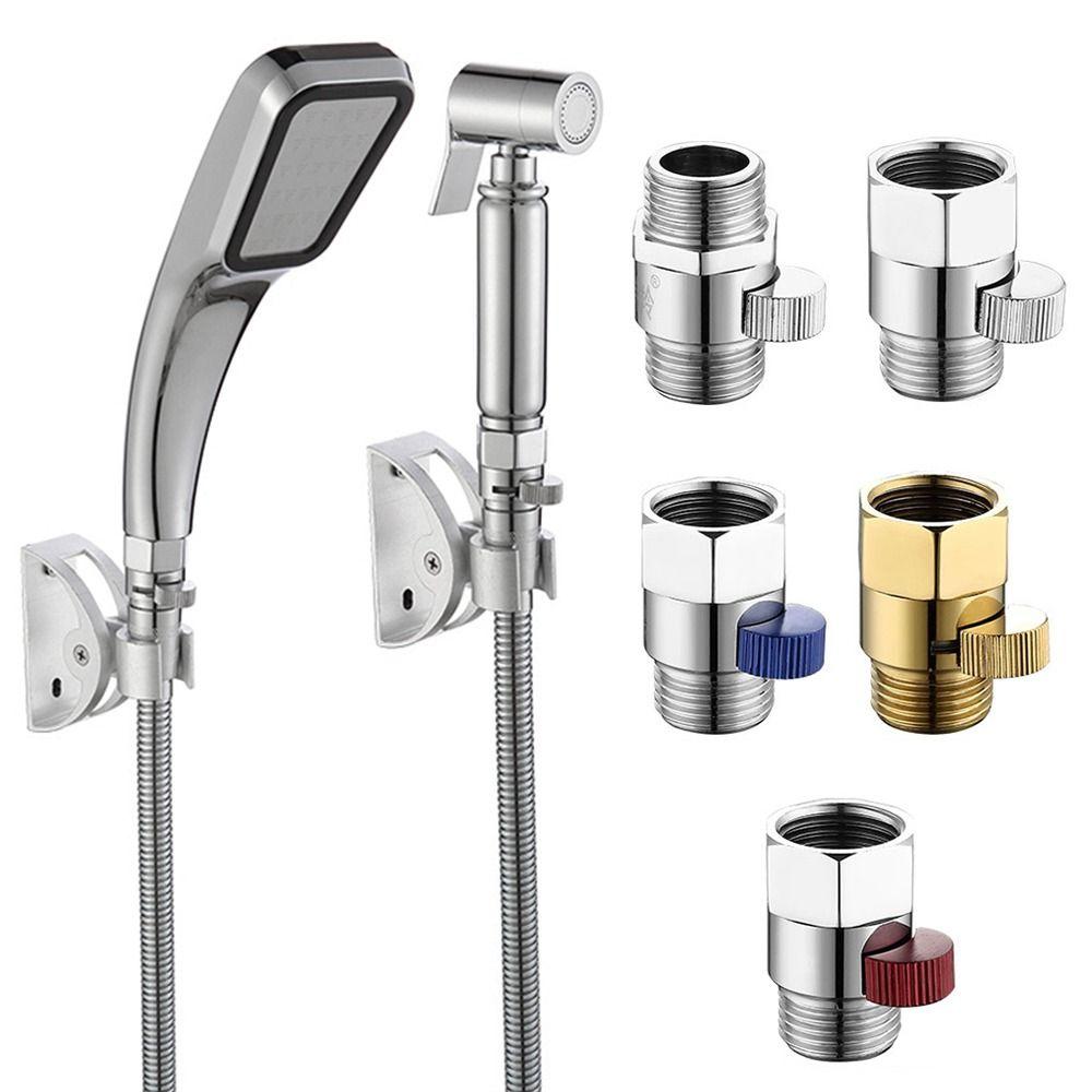 Bathroom Shower Brass Junction Shut-off Angle Valve Water Flow Control Valve Diverter Valve