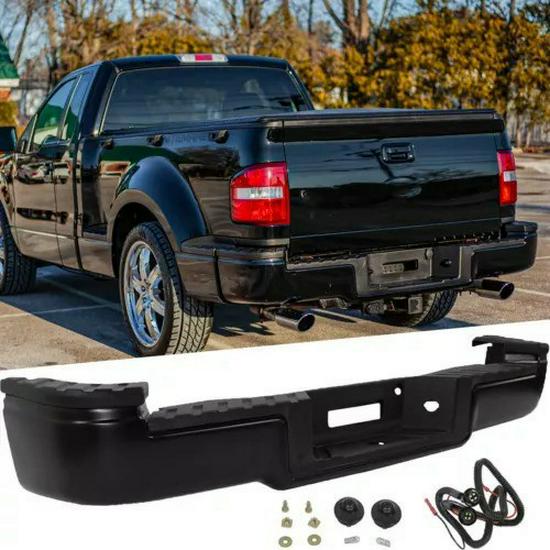 Задний бампер Ford F150 Flareside 2004-2009, без отверстий