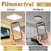 Plafonnier LED - NETTLIFE - Plat 23 cm - 18W - 3000K - Carré - Blanc