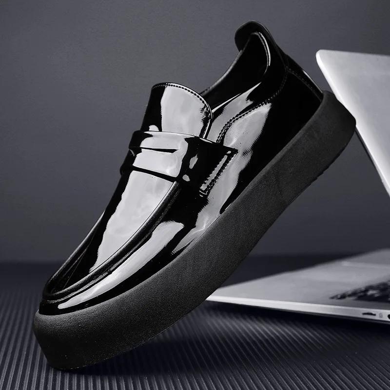 2025 Лоферы для мужчин Зимние Плюс бархат Удобная мужская обувь Мокасины Мужские Слипоны Мужские Балетки Мужская Повседневная Обувь