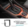 Наклейка из настоящего мягкого углеволокна USDM для Subaru Forester 2019 2020 2025 2025 2025 2025 LHD Автомобиль Автомобильная Отделка Рычага Переключения Передач Тестирование
