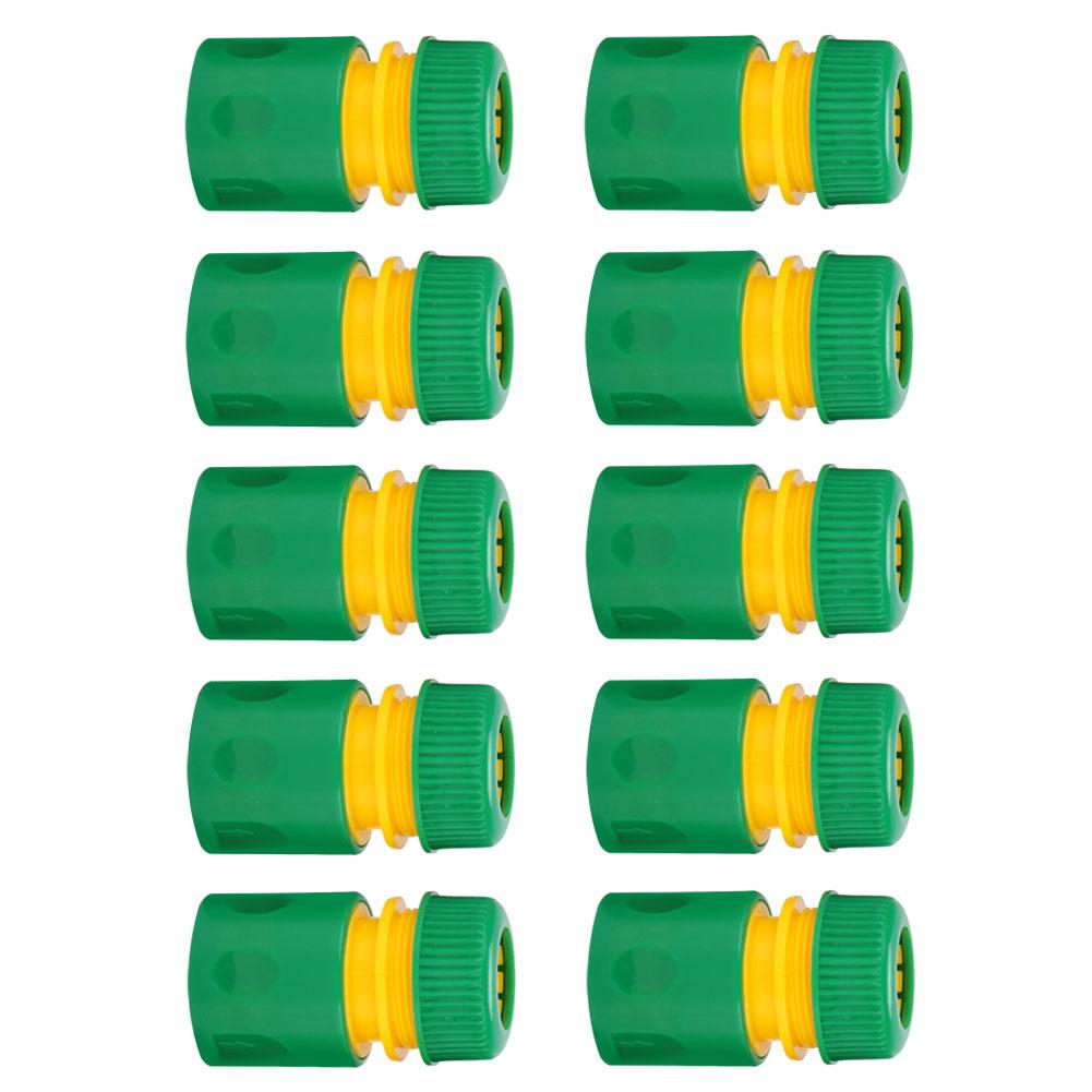 10Pcs 1/2" Garden Tap Water Hose Pipe Quick Connectors Irrigations Thread Joint System