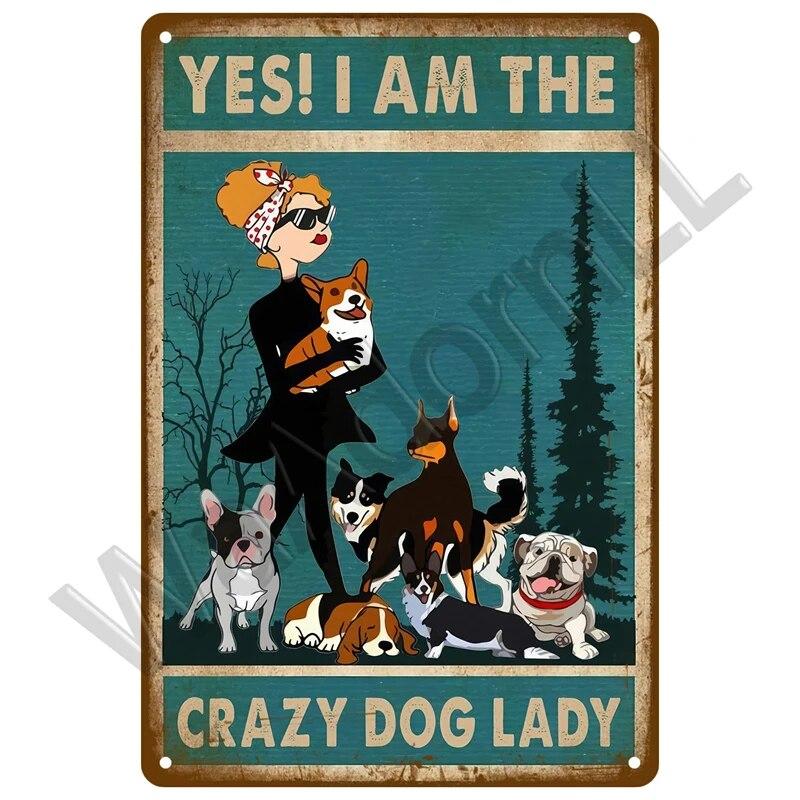 Кошки и собаки Happy Ретро Оловянная вывеска Art Cat Металлический знак Cat Табличка Плакат Украшение дома Кафе-бар Ванная комната Настенный декор Зоомагазин Комната