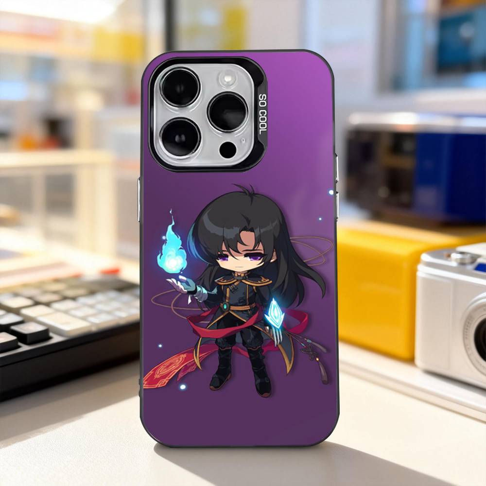 Милый Чехол для Телефона Игры M-Maplestory Для iPhone 17,16,15,14,13,12,11,Pro,XS,Max,Plus,Mini,SE4,E IMD Матовый Черный