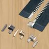 10 Sets/pack Size 5 Metal Silvery DIY Clothes Sewing Zipper Zipper Stopper Open End Zipper Repair