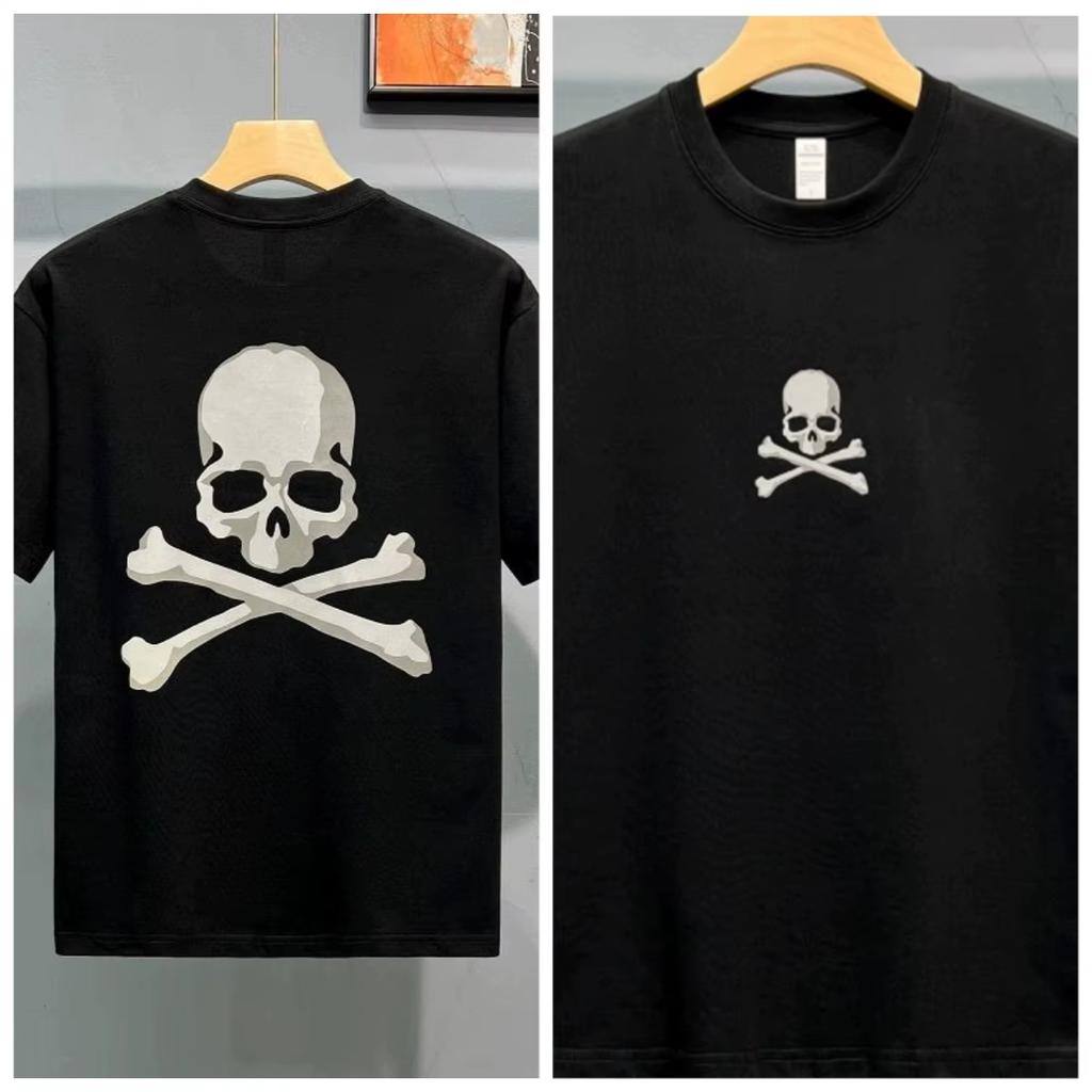 New Fashion American Trend Street Skull Art Print High Quality Unisexs And Unisexs Crew Neck Plus Size Short Sleeve TShirts