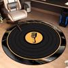 Bohemian Tribal Geometric Round Area Rug Soft Non-Slip Floor Mat Vintage Ethnic Aztec Mandala Pattern Carpet for Bedroom