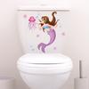1PC Seabed Animals Toilet Sticker WC Self Adhesive Paintings Removable Bathroom Decal Decorative Room Decor Wall Stickers