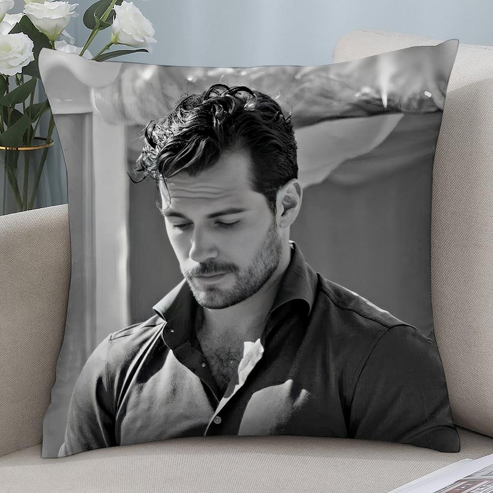 Наволочка для подушки Super Star H-Henry Cavill 3D-печать Полиэфирное волокно 40*40 см Домашний диван Декоративная наволочка для подушки Подарок на праздник