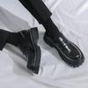 Men Loafer Dress Elevator Shoes Height Increase Classic Leather Thick Sole Creepers Platform Shoes