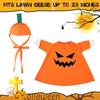 Autumn Goose Outfit Thanksgiving Halloween Christmas Goose Costume Holiday Lawn Goose Clothes for 23" Lawn Geese Porch Garden Decoration