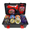 Набор из 8 гироскопов Beyblade Burst Super King с искрящимся пусковым устройством и коробкой для хранения