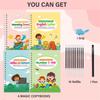 Набор для тренировки почерка Grooves Writing Practice For Children Handwriting Practice Copybook Set, многоразовая тетрадь для детей дошкольного возраста 3-5 лет.