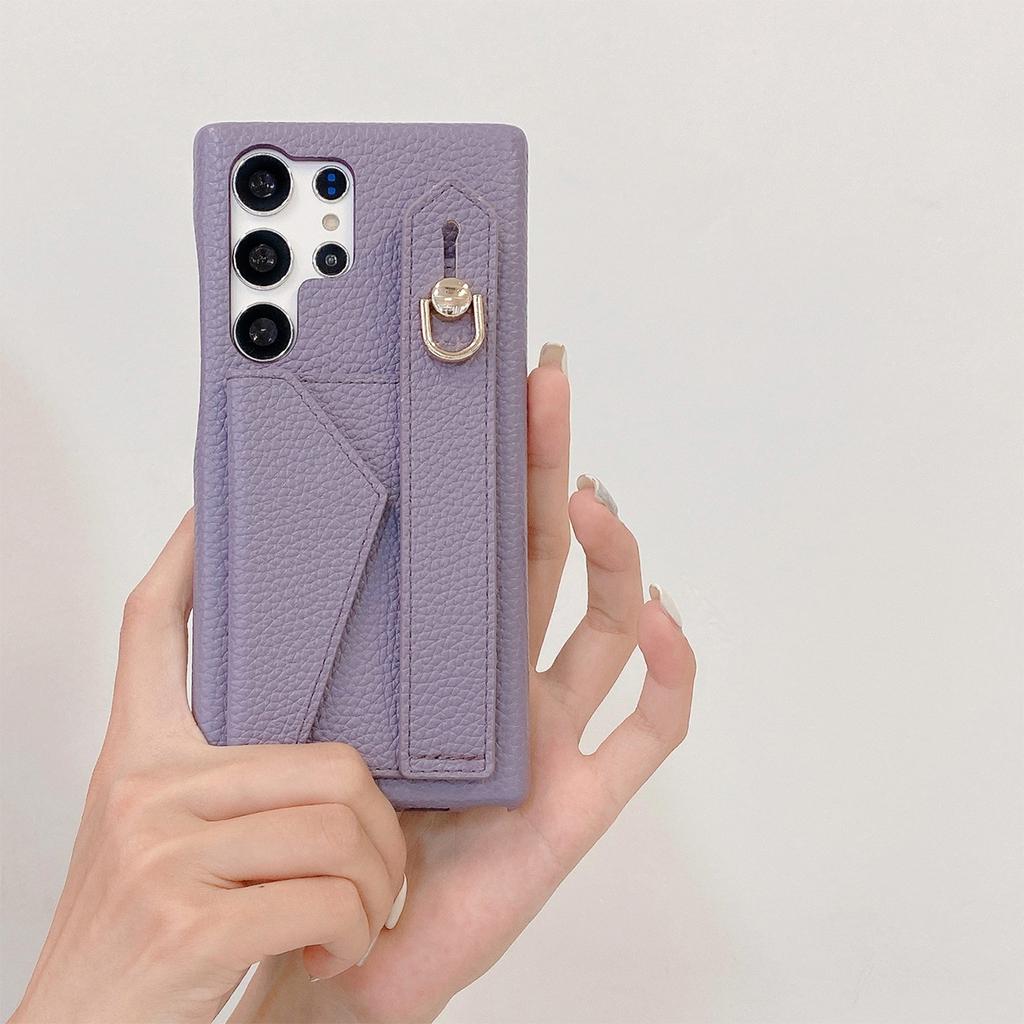 Кошелек-чехол с ремешком на запястье для Samsung Galaxy S21 FE S22 S23 Plus Note 20 Ultra A52 A53 A54 Роскошный держатель для карт Кожаный чехол