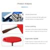 Carbon Steel Slotted Screwdriver ABS Plastic T Bar Durable Flat Head Screwdriver  Film Sets