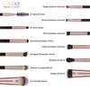 Docolor 6PCS Double Eye Shadow Brush Professional Brushes for Eye Makeup Beauty Cosmetic Brush Set Blending Smokey Brushes