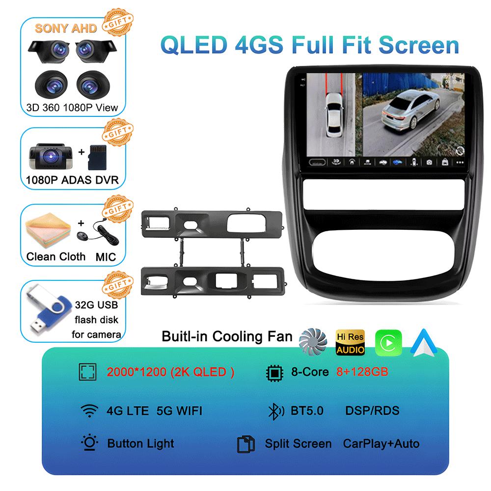 Автомагнитола Android 14 для Renault Duster 1 2010 - 2015 для Nissan terrano lll 3 2014 - 2022 Мультимедийный видеоплеер Навигация s