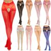 Womens See-Through Lace Patchwork Stockings Leggings Glossy Pantyhose Valentines Day Honeymoon Gift