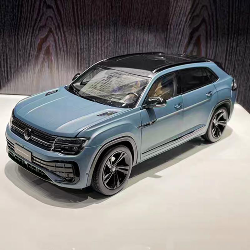 W241:18 Volkswagens Teramont X SUV Alloy Car Model Diecast Metal Vehicles Car Model Simulation Collection Childrens Gift Decoration