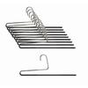 MAWA No-Slip Hangers for Pants, Long Skirts, and Stoles, Single, Black, MAWA KH 35/U Black, Pack of 10