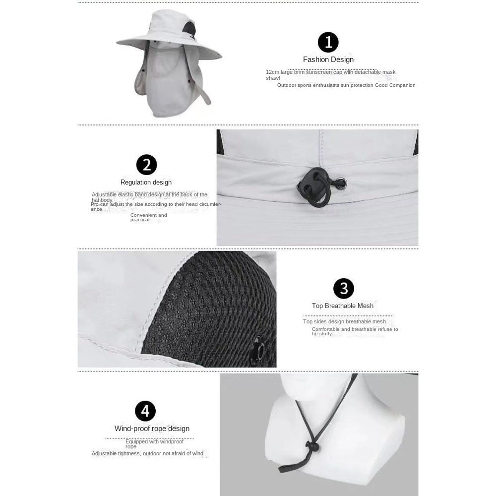 360 градусов защиты сельскохозяйственных работ шляпа с широкими полями пляжная кепка для спорта на открытом воздухе