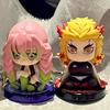Игрушка аниме-фигурка Demon Slayer - Kimetsu No Yaiba Q версия - Сидящий Тандзиро Нидози Иноске Зеницу PVD Фигурка Модель Кукла Подарок