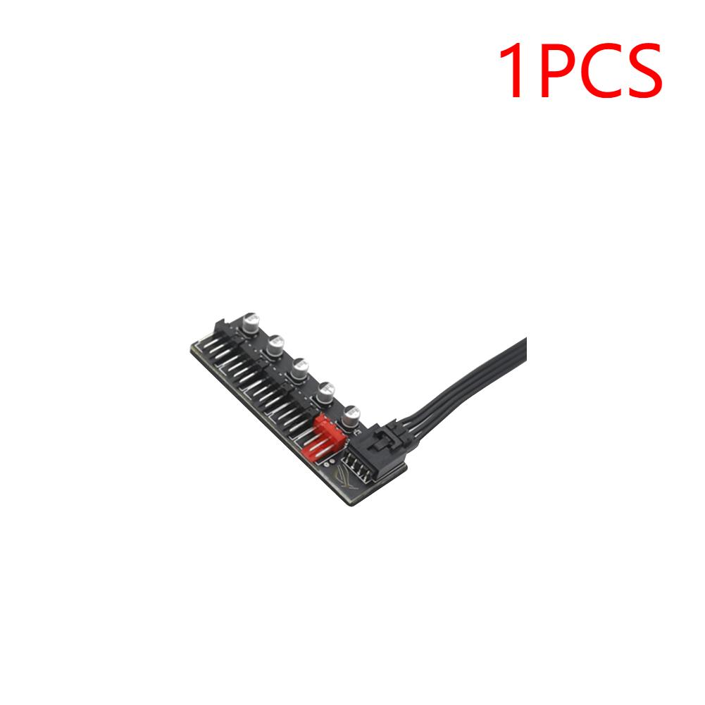 1 к 5 Маленький 4-контактный PWM-хаб для вентиляторов материнской платы, 5 портов, разветвитель для вентиляторов охлаждения ПК, регулятор скорости для системы охлаждения компьютера