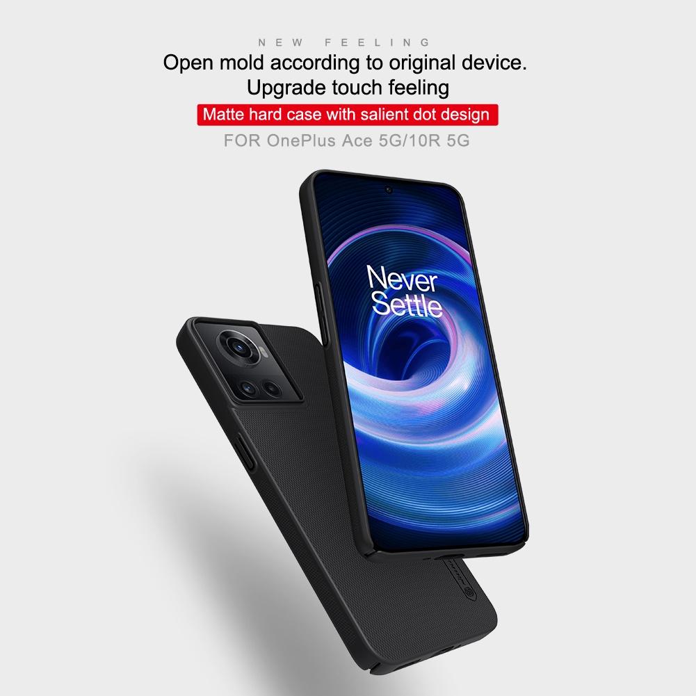 NILLKIN Чехол с суперматовым щитом OnePlus Ace 5G Oneplus 10R 5G, ультратонкий матовый жесткий чехол из ПК с защитой от отпечатков пальцев, противоударная задняя крышка