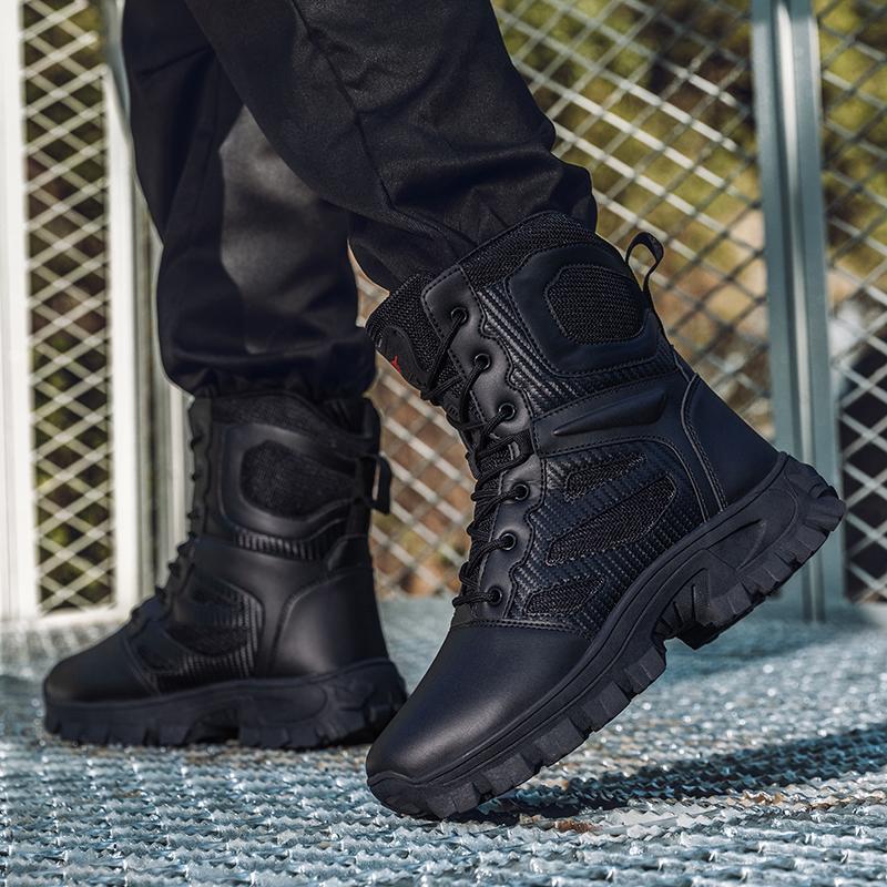 Мужские высокие ботинки большого размера для тренировок на открытом воздухе, ботинки для тренировок на полигоне, ботинки для пешего туризма, тактические ботинки спецназа