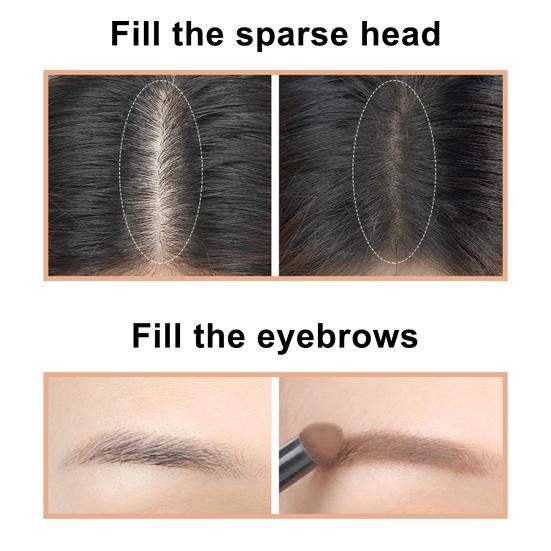 Модификация естественной заливки теней, портативная ручка для контурирования линии роста волос, палочка для определения бровей для ежедневного макияжа