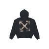 Oil Painting Arrows Hooded Sweatshirt Men Tops Black OMBB037F20FLE0021001