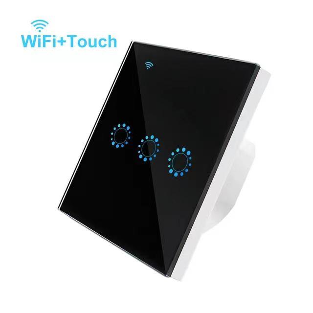 Умный WiFi сенсорный выключатель Micro-Link с голосовым управлением для функций таймера, совместимый с Google Assistant и Alexa