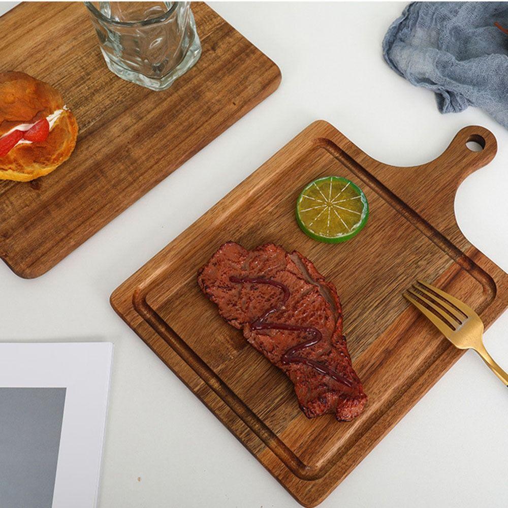 Sap Groove Charcuterie Serving Tray Multi-Styles Pizza Pan Durable Wood Chopping Board Bread