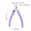 Multi-use Nail , Art Scissors, Rubber Handle, Cuticle Remover, Removal for Salon, Home,