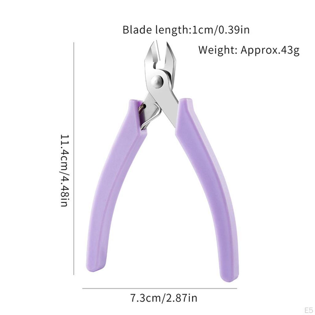 Multi-use Nail , Art Scissors, Rubber Handle, Cuticle Remover, Removal for Salon, Home,