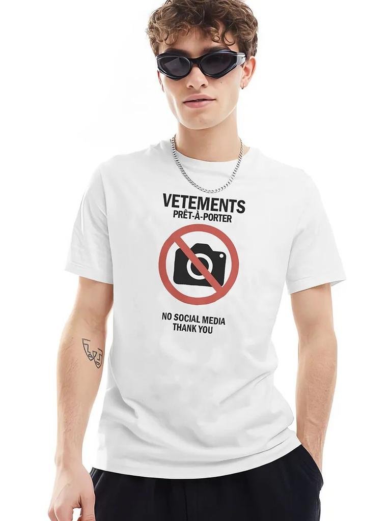 VETEMENTS оверсайз футболка